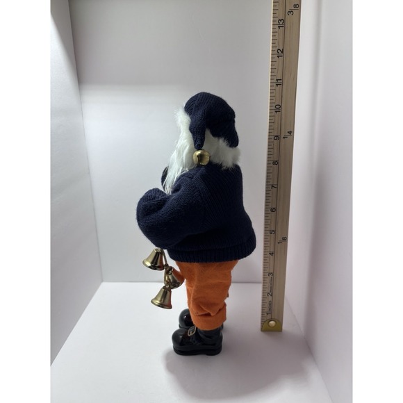 Santa's‎ Workshop Handcrafted Collectibles 11" Santa Auburn Tigers Christmas - Picture 4 of 4